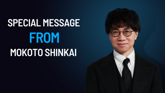 Special message from makoto shinkai by Anime time india